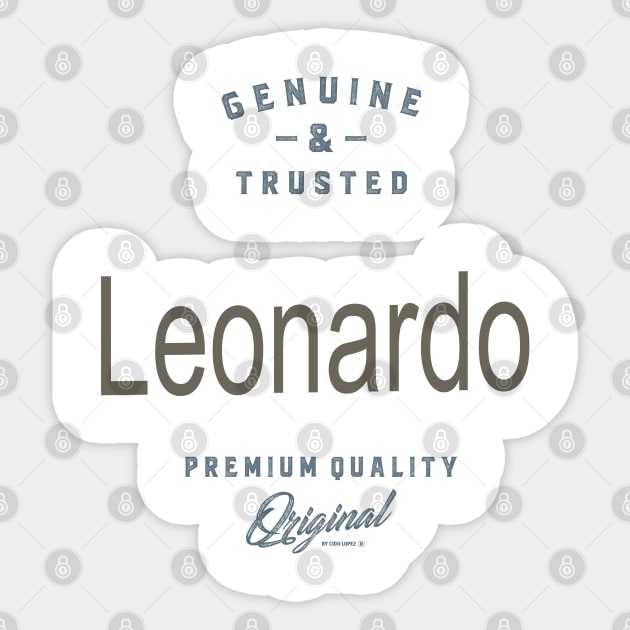 Is Your Name, Leonardo ? This shirt is for you! Sticker by C_ceconello